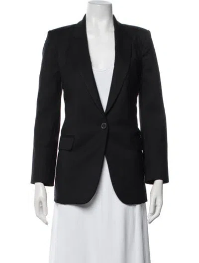Pre-owned Nili Lotan Virgin Wool Blazer In Blue