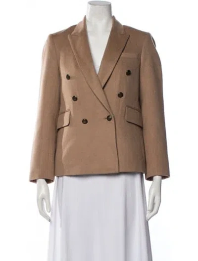 Pre-owned Nili Lotan Virgin Wool Blazer In Brown