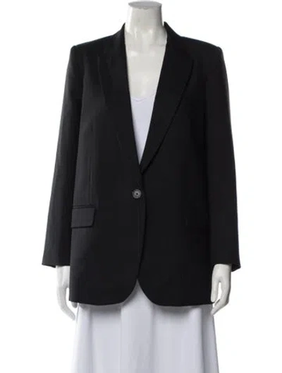 Pre-owned Nili Lotan Virgin Wool Blazer In Gray