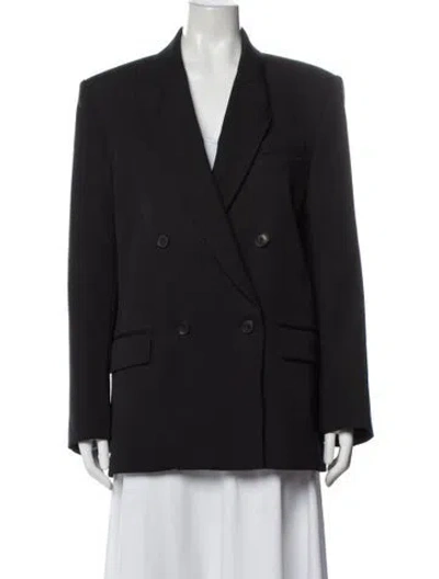 Pre-owned Nili Lotan Virgin Wool Blazer In Gray