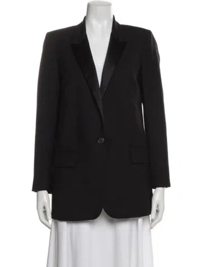 Pre-owned Nili Lotan Virgin Wool Blazer In Gray