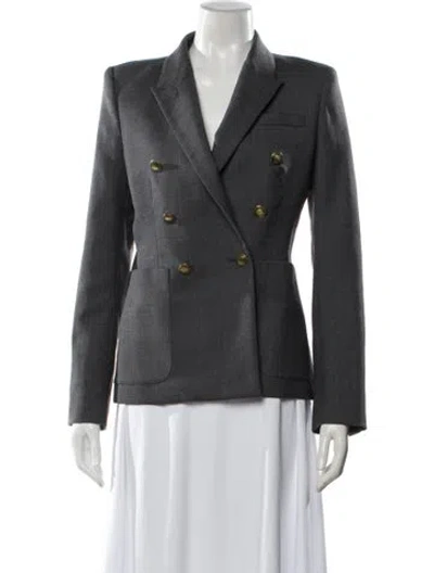 Pre-owned Nili Lotan Virgin Wool Blazer In Gray