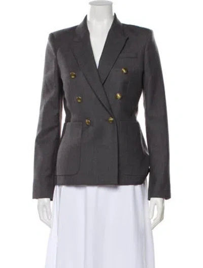 Pre-owned Nili Lotan Virgin Wool Blazer In Gray