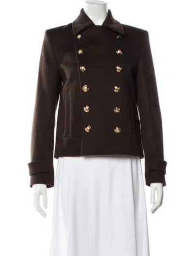 Pre-owned Nili Lotan Virgin Wool Blazer W/ Tags In Brown