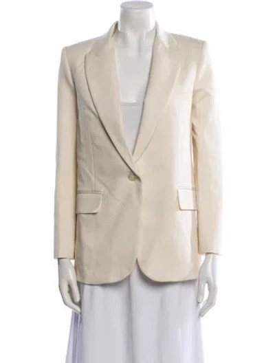 Pre-owned Nili Lotan Virgin Wool Blazer W/ Tags In Neutral