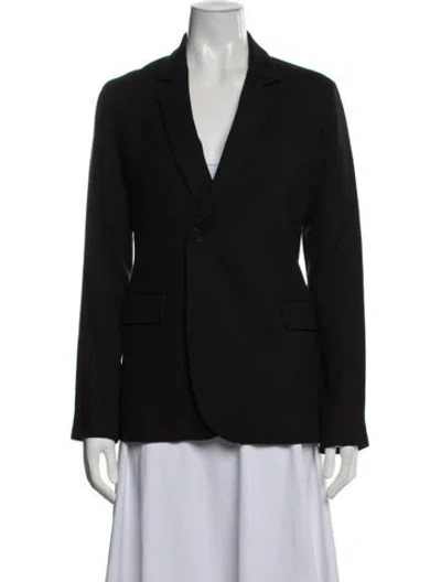 Pre-owned Nili Lotan Virgin Wool Coat In Black