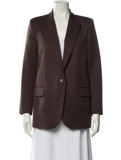 Pre-owned Nili Lotan Virgin Wool Coat In Brown