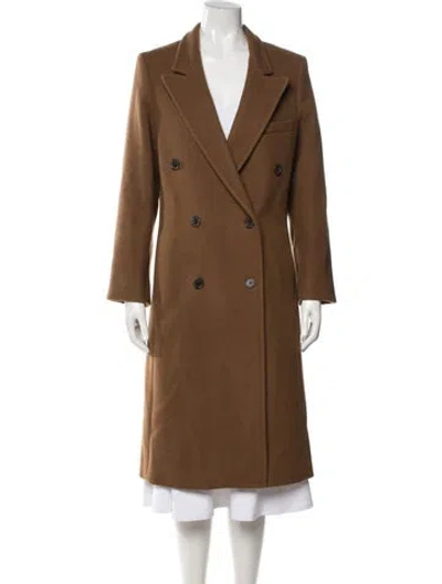 Pre-owned Nili Lotan Virgin Wool Coat In Brown