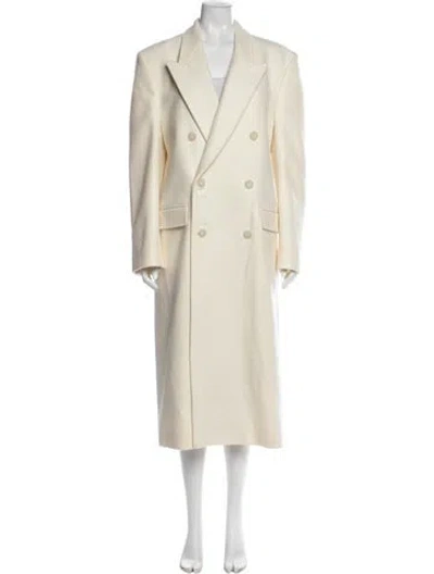 Pre-owned Nili Lotan Virgin Wool Coat In Neutral