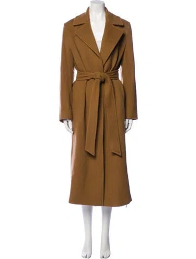 Pre-owned Nili Lotan Virgin Wool Coat W/ Tags In Brown