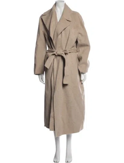 Pre-owned Nili Lotan Virgin Wool Coat W/ Tags In Brown