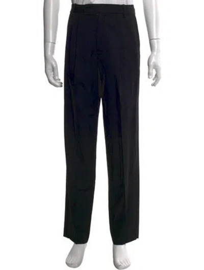 Pre-owned Nili Lotan Virgin Wool Dress Pants In Black