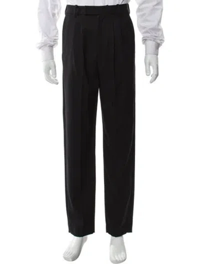 Pre-owned Nili Lotan Virgin Wool Dress Pants In Black