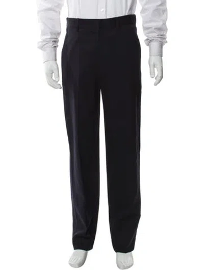 Pre-owned Nili Lotan Virgin Wool Dress Pants In Blue
