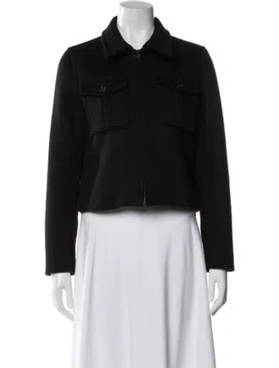 Pre-owned Nili Lotan Virgin Wool Evening Jacket In Black