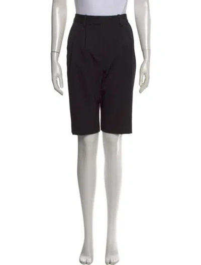 Pre-owned Nili Lotan Virgin Wool Knee-length Shorts In Black