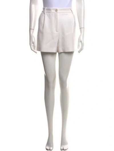 Pre-owned Nili Lotan Virgin Wool Mini Shorts In Neutrals