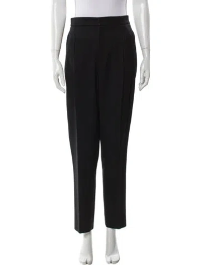 Pre-owned Nili Lotan Virgin Wool Straight Leg Pants In Gray