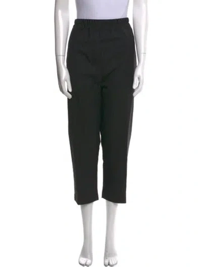 Pre-owned Nili Lotan Virgin Wool Straight Leg Pants In Gray