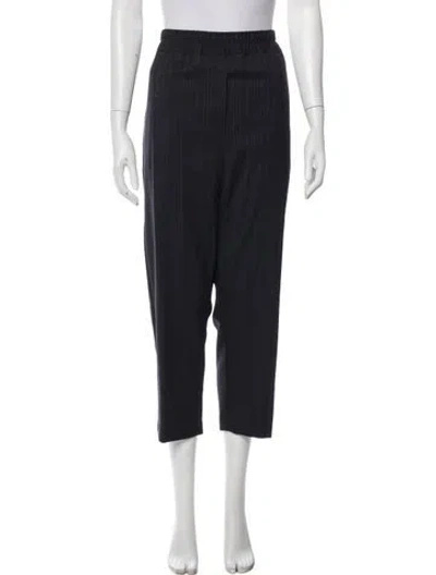 Pre-owned Nili Lotan Virgin Wool Straight Leg Pants In Gray
