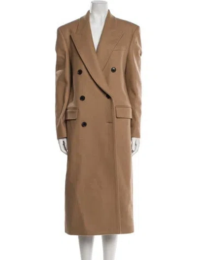 Pre-owned Nili Lotan Virgin Wool Trench Coat W/ Tags In Brown
