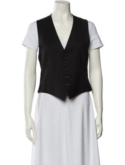 Pre-owned Nili Lotan Virgin Wool Vest In Blue