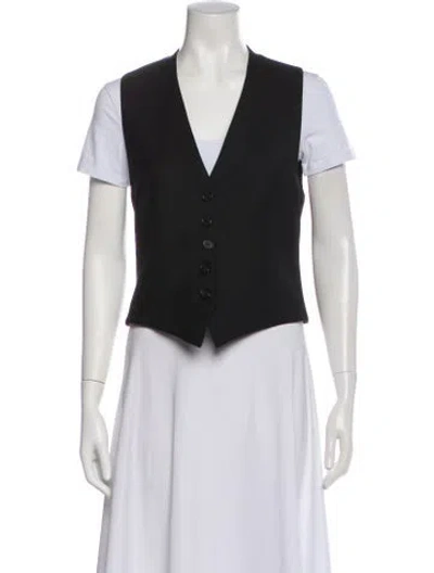 Pre-owned Nili Lotan Virgin Wool Vest W/ Tags In Blue
