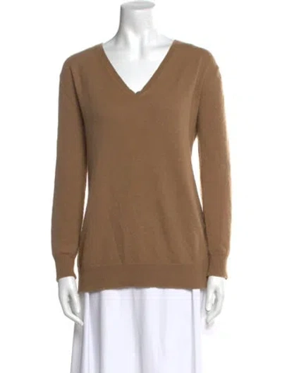 Pre-owned Nili Lotan V-neck Sweater In Neutral
