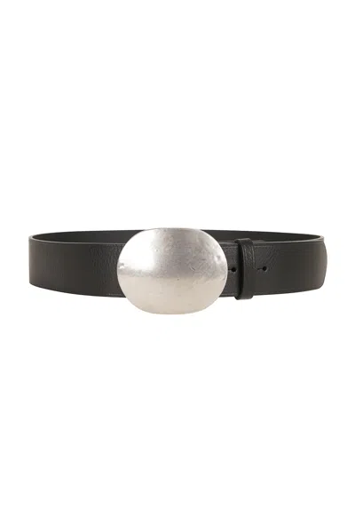 Nili Lotan Wayne Leather Belt In Black