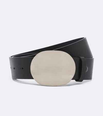 Nili Lotan Wayne Leather Belt In Black