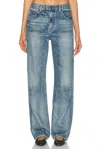 Nili Lotan Welder Jean In Summer Wash In Blue