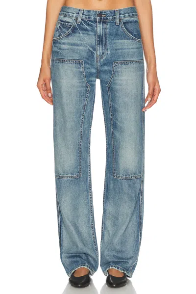 Nili Lotan Welder Straight Leg In Blue