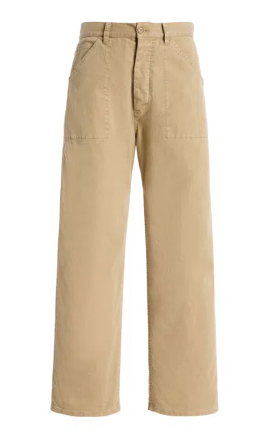 Nili Lotan Whitney Cotton Pants In Neutral