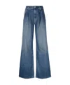 Nili Lotan Flora High Waist Trouser Jeans In Blue