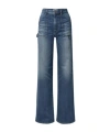 Nili Lotan Wide-leg Denim Trousers In Blue