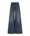 Nili Lotan Wide Leg Jeans In Blue