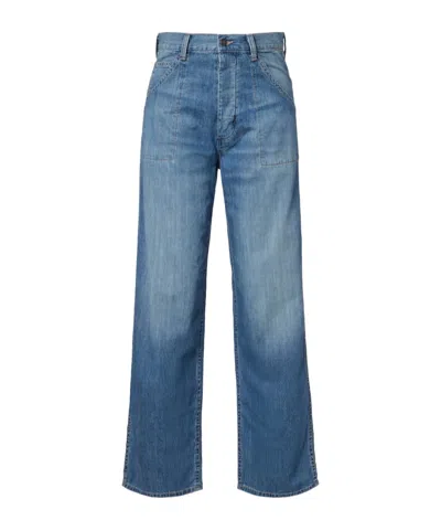 Nili Lotan Wide Leg Jeans In Blue