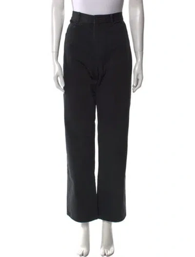 Pre-owned Nili Lotan Wide Leg Pants In Black