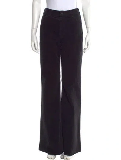 Pre-owned Nili Lotan Wide Leg Pants In Black