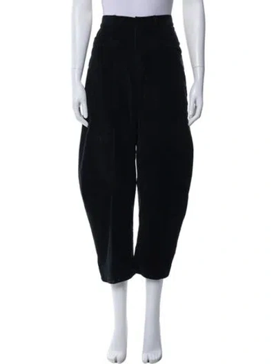 Pre-owned Nili Lotan Wide Leg Pants In Black