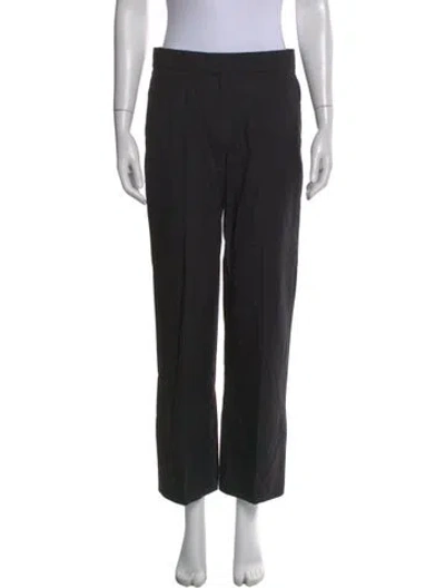 Pre-owned Nili Lotan Wide Leg Pants In Black