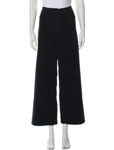Pre-owned Nili Lotan Wide Leg Pants In Blue