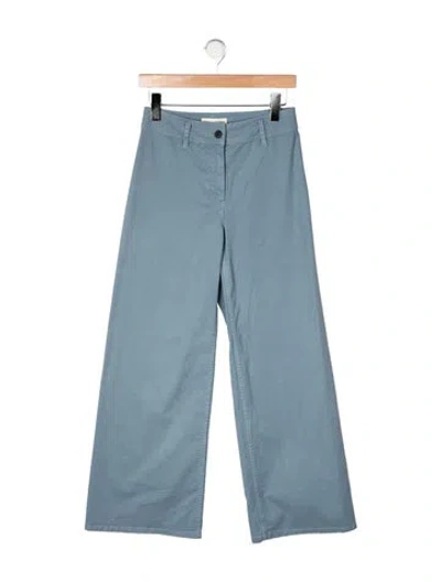 Pre-owned Nili Lotan Wide Leg Pants In Blue