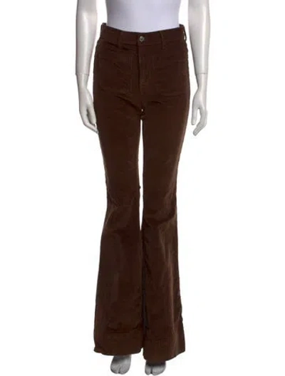 Pre-owned Nili Lotan Wide Leg Pants In Brown