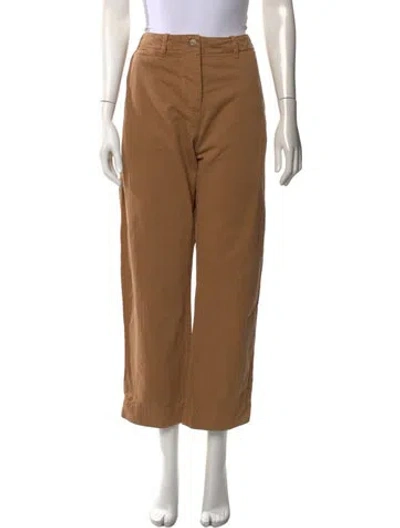Pre-owned Nili Lotan Wide Leg Pants In Brown