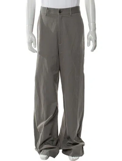 Pre-owned Nili Lotan Wide Leg Pants In Gray