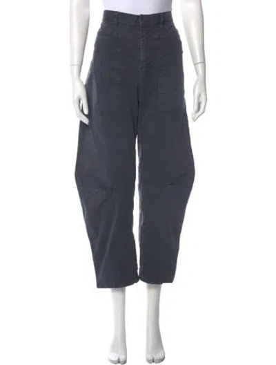 Pre-owned Nili Lotan Wide Leg Pants In Gray