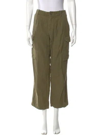 Pre-owned Nili Lotan Wide Leg Pants In Green