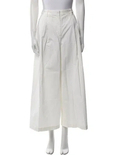 Pre-owned Nili Lotan Wide Leg Pants In Neutral