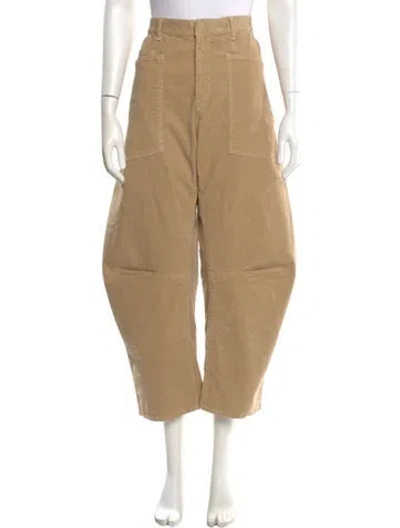 Pre-owned Nili Lotan Wide Leg Pants In Neutral